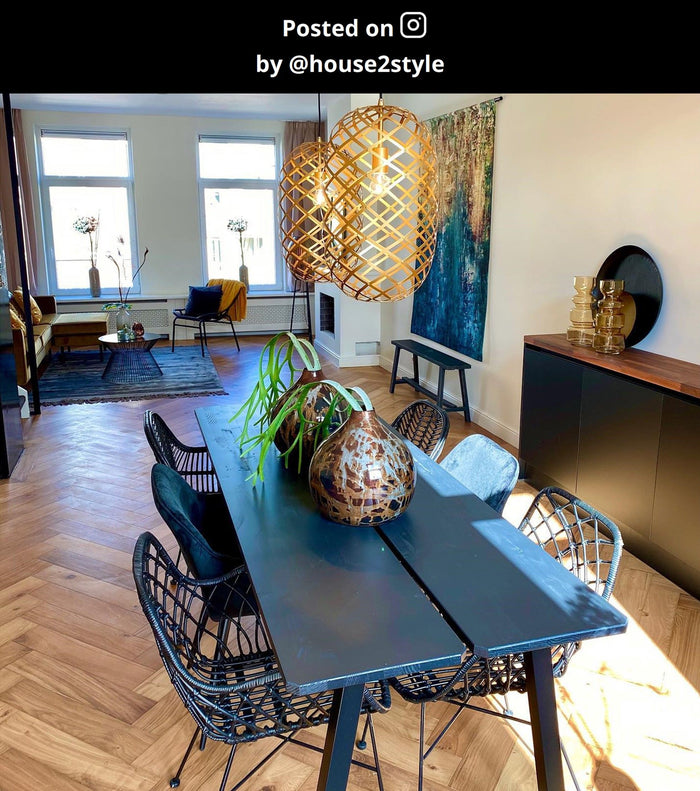 Lucide WOLFRAM Hanglamp - Mat Goud | Messing