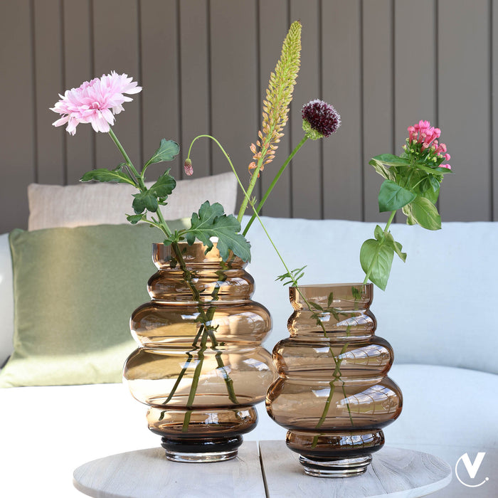 Vase The World Maputo S taupe Ø18 x H24 cm