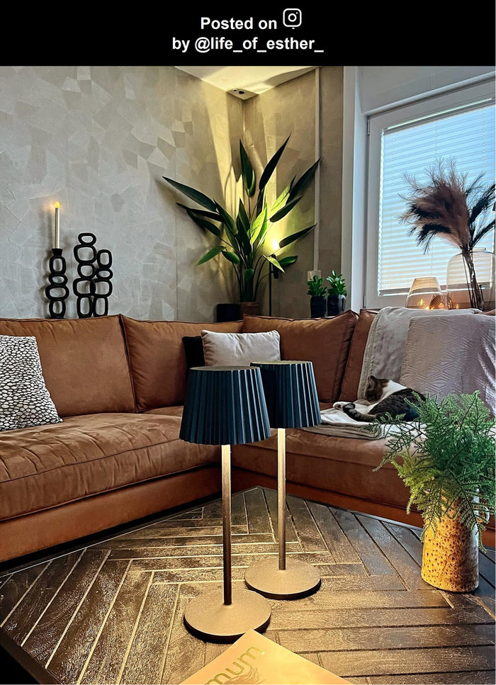 Lucide JUSTINE Tafellamp - Zwart