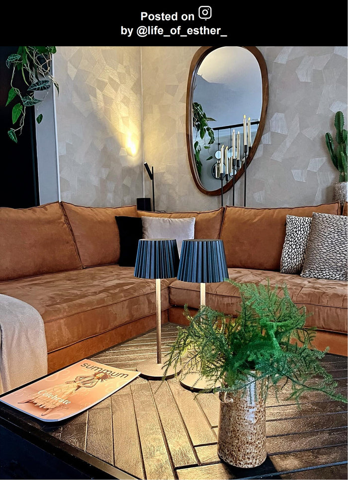 Lucide JUSTINE Tafellamp - Zwart