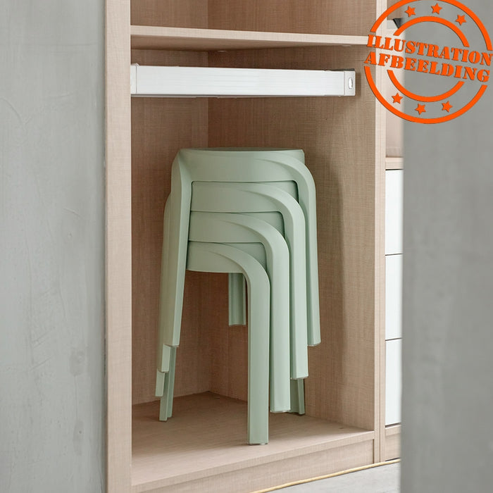 ALTEREGO POMPA Stapelbare lage kruk - Groen