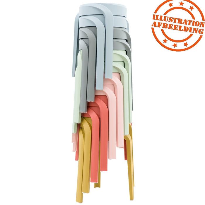 ALTEREGO POMPA Stapelbare lage kruk - Groen