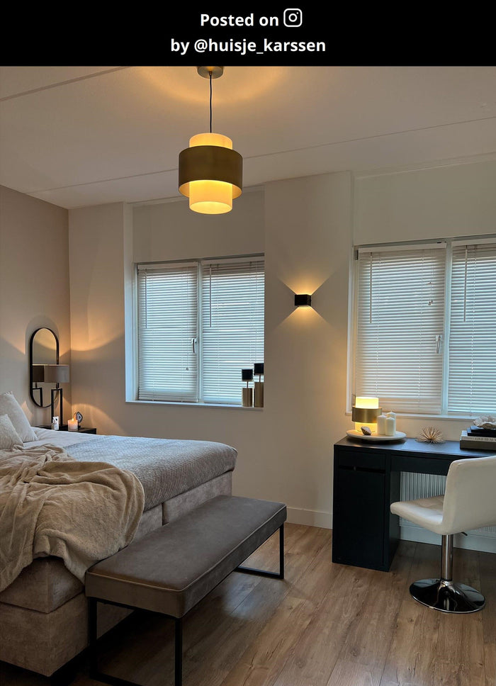 Lucide FIRMIN Tafellamp - Mat Goud | Messing