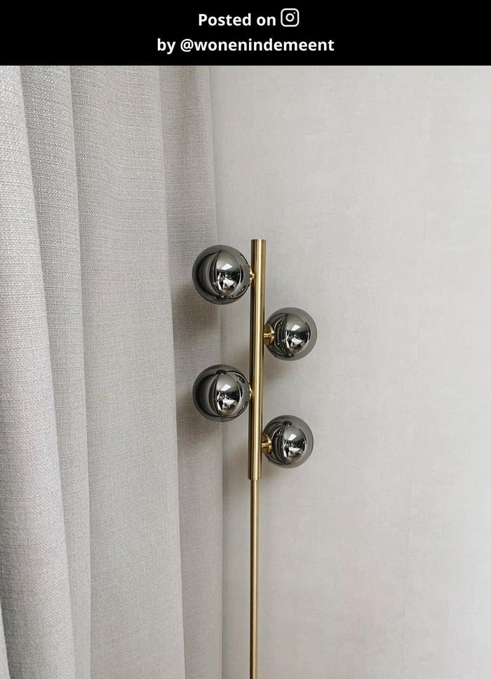 Lucide TYCHO Vloerlamp - Mat Goud | Messing