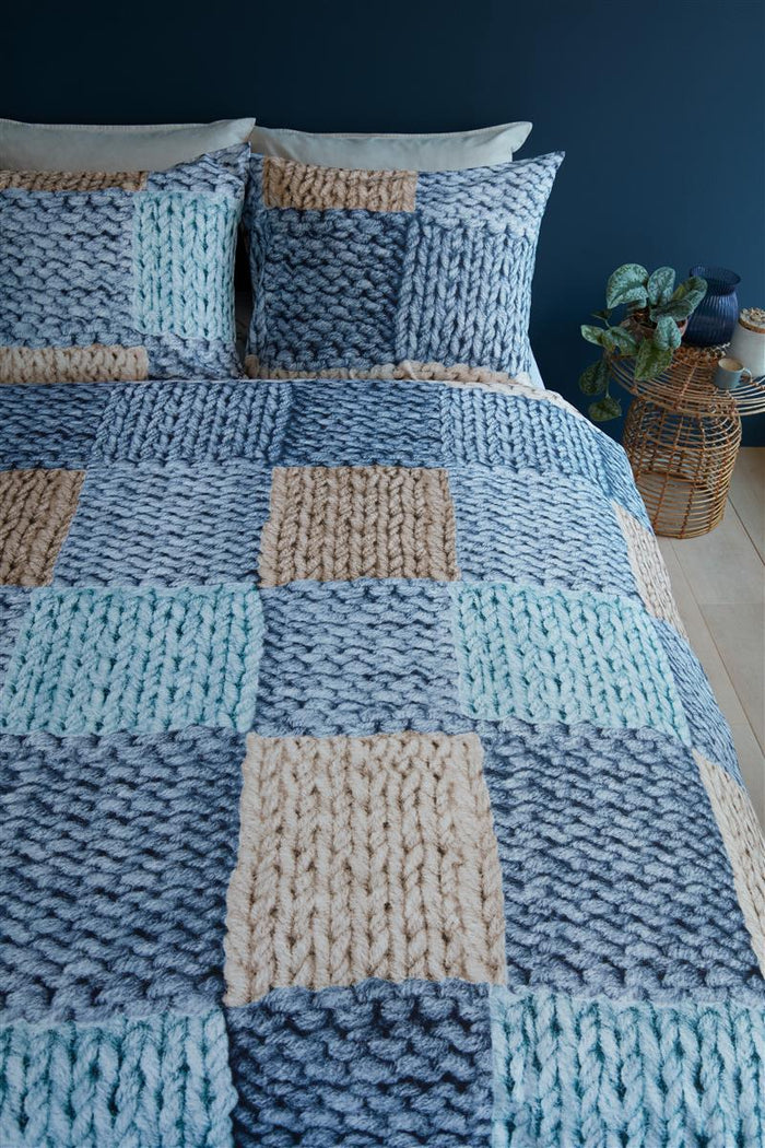 Ariadne at Home Wool Shades dekbedovertrek - 200x200|220 - Blauw