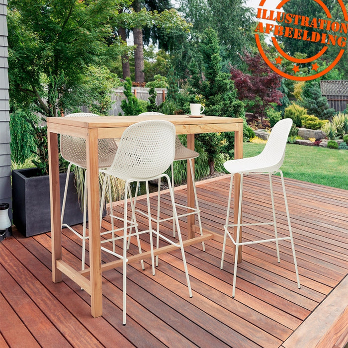 ALTEREGO LOKI Geperforeerde barkruk - Zwart