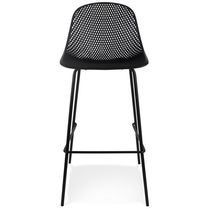 ALTEREGO LOKI Geperforeerde barkruk - Zwart