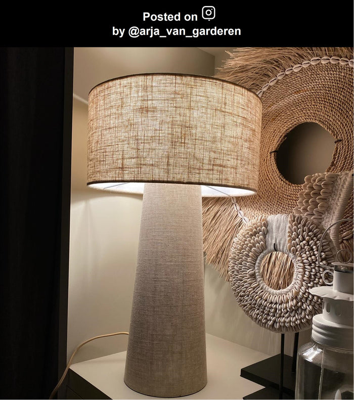 Lucide LEEROY Tafellamp - Taupe