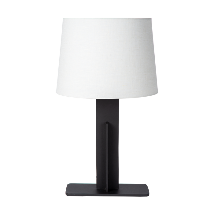 Atmooz Lulu Tafellamp - 35x35x63 cm - Zwart|Wit Linnen
