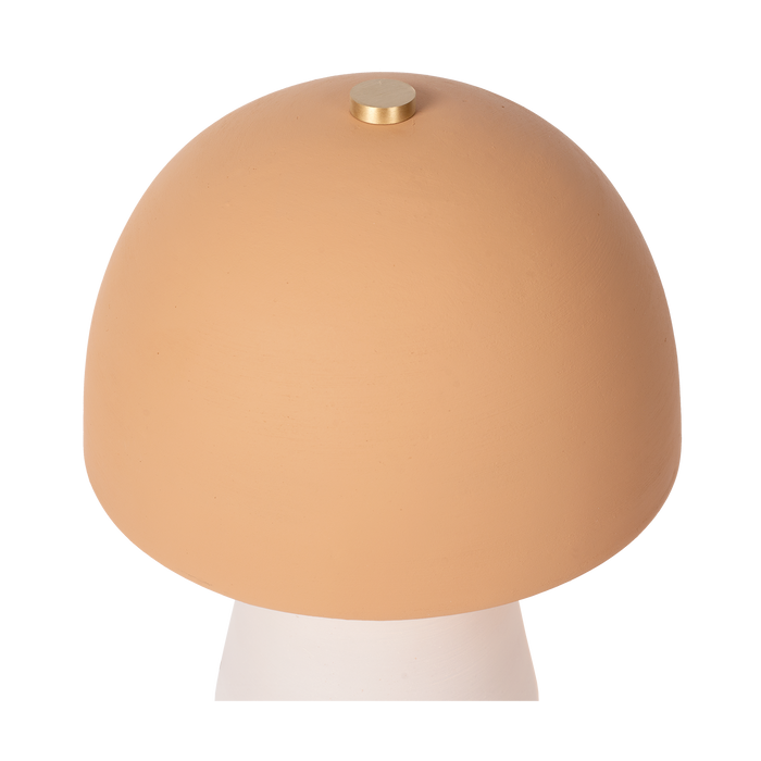 Atmooz Sacha Tafellamp - 25x25x38 cm - Wit|Terracotta