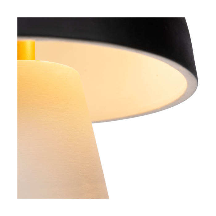 Atmooz Sacha Tafellamp - Terracotta - Gebroken Wit|Zwart - H38 cm