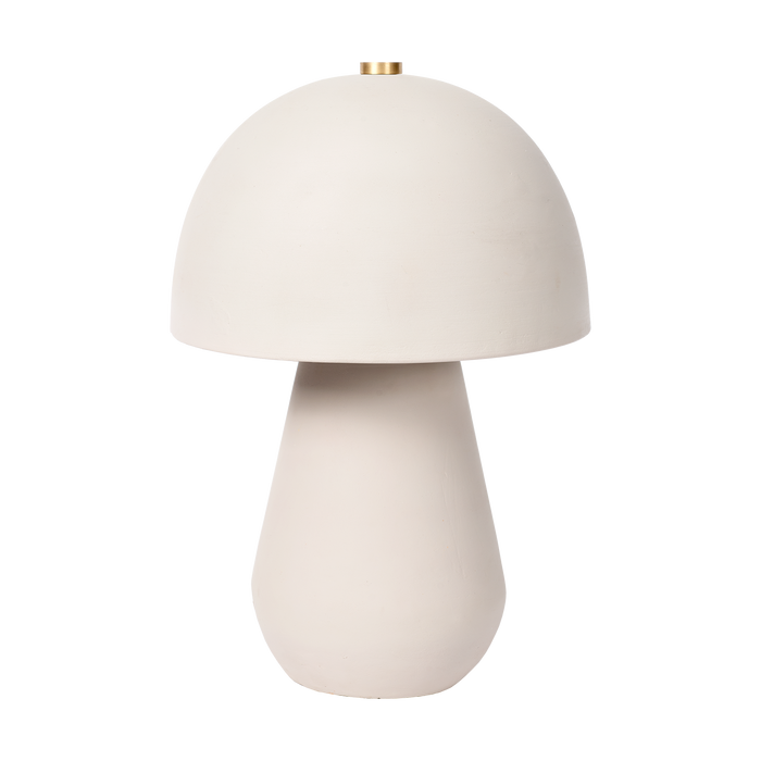 Atmooz Sacha Tafellamp - Terracotta - Wit - H38 cm