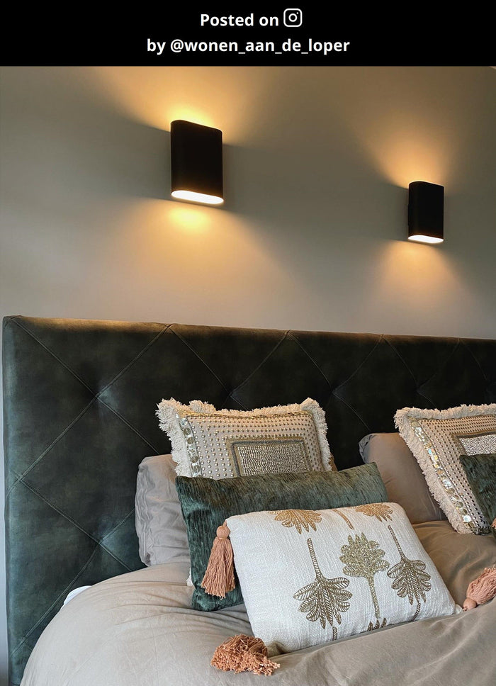 Lucide OVALIS Wandlamp - Zwart