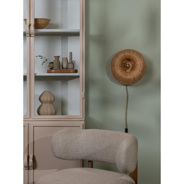 GOOD&MOJO Wandlamp Barbados - Naturel - Ø35cm