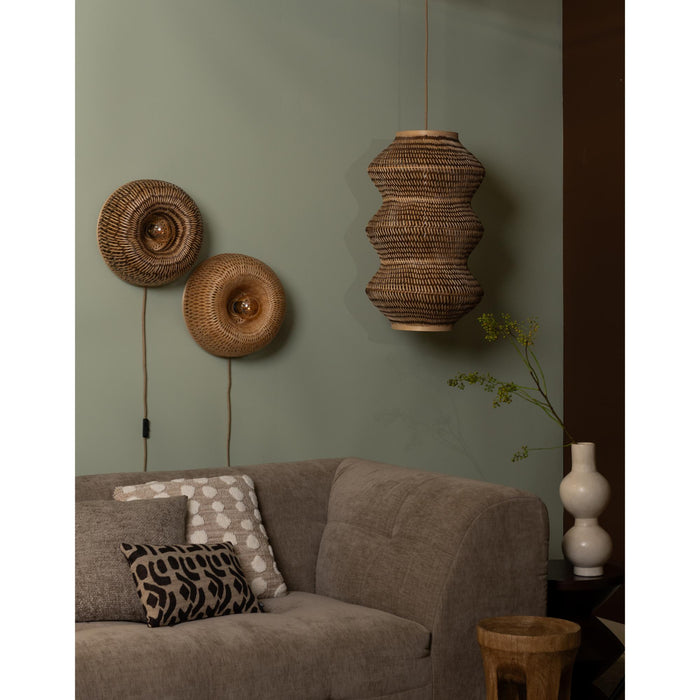 GOOD&MOJO Wandlamp Barbados - Naturel - Ø35cm