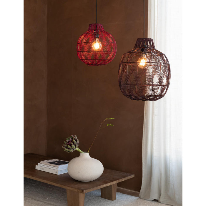 GOOD&MOJO Hanglamp Mendoza - Bordeaux - Ø40cm