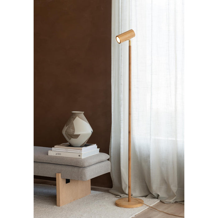 GOOD&MOJO Vloerlamp Java - Naturel - Ø23cm