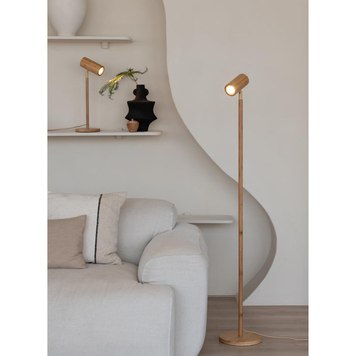 GOOD&MOJO Vloerlamp Java - Naturel - Ø23cm