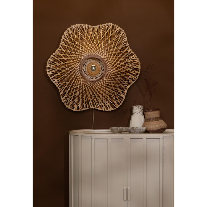 GOOD&MOJO Wandlamp Madura - Naturel - Ø87cm
