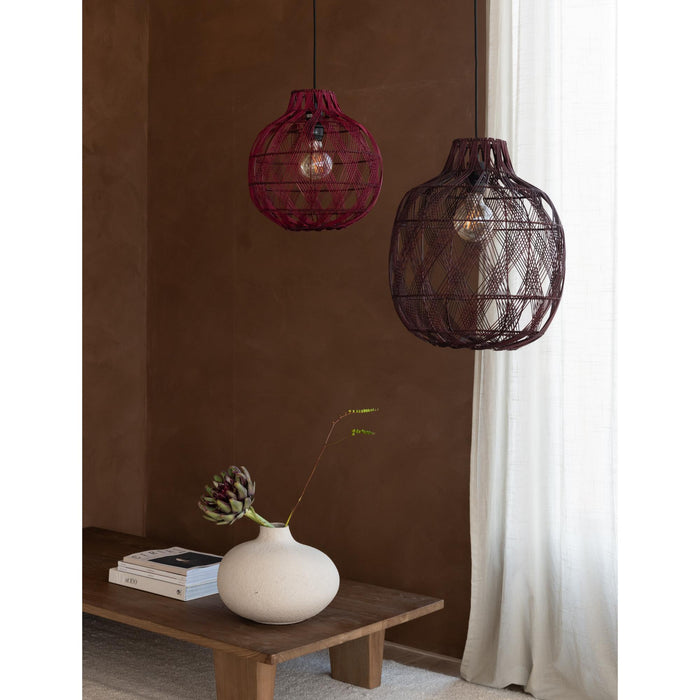 GOOD&MOJO Hanglamp Mendoza - Bordeaux - Ø35cm