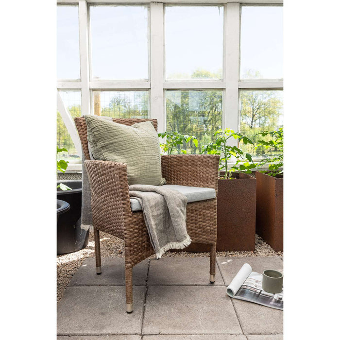 Venture Home Malina Eetkamerstoel 60 x 86 x 58 - Natuur - 2-pack