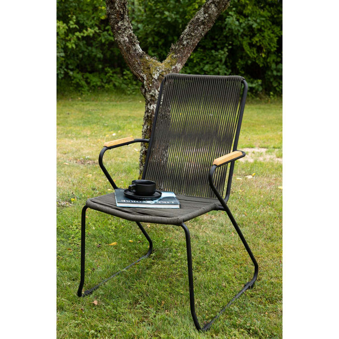 Venture Home Bois Eetkamerstoel 63 x 93 x 60 - Donkergrijs - 2-pack