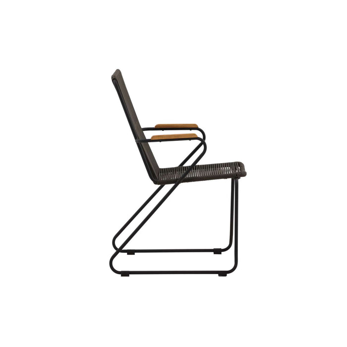 Venture Home Bois Eetkamerstoel 63 x 93 x 60 - Donkergrijs - 2-pack