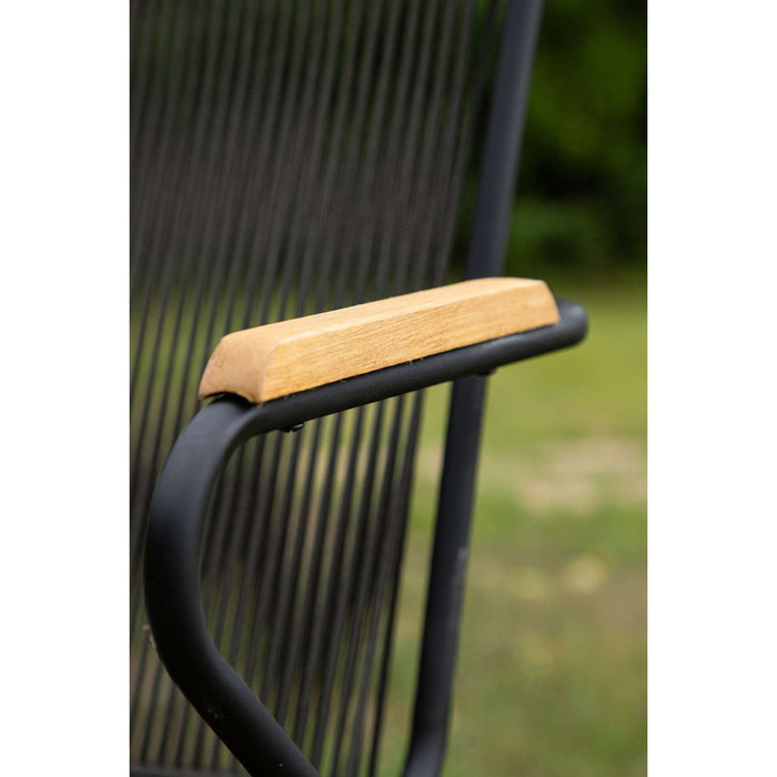 Venture Home Bois Eetkamerstoel 63 x 93 x 60 - Donkergrijs - 2-pack