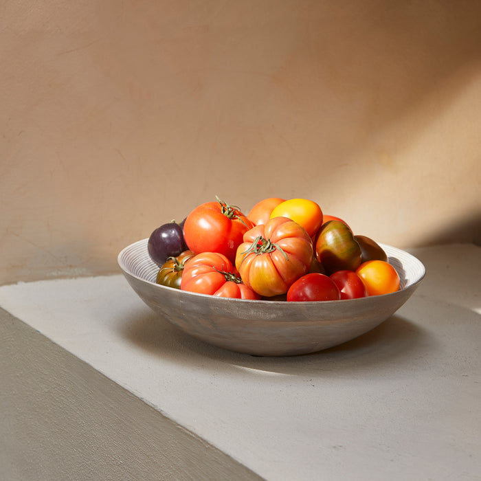 Riviera Maison Fruitschaal rond Naturel - Bangli Serveerschaal - Hout