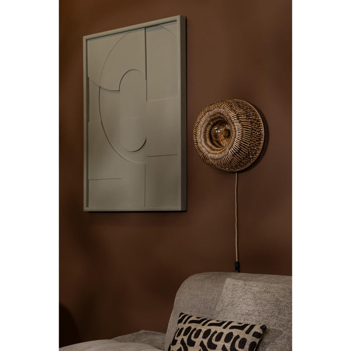 GOOD&MOJO Wandlamp Barbados - Naturel - Ø35cm