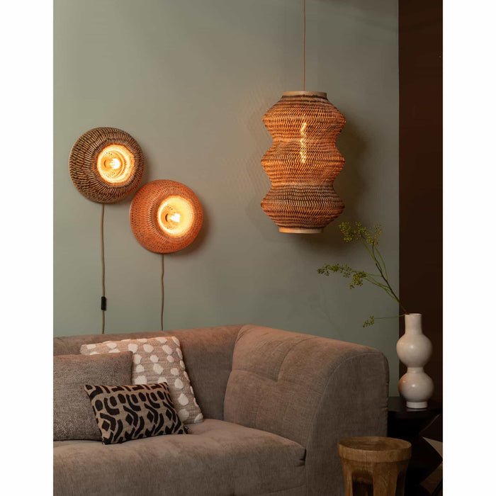 GOOD&MOJO Wandlamp Barbados - Naturel - Ø35cm