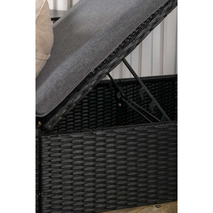 Venture Home Quad Zonnebed 37,5 x 198 x 60,5 - Zwart