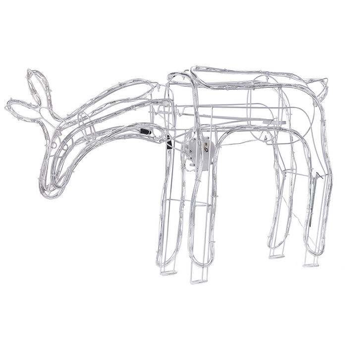 Beliani - KRISTNES - Kerstdecoratie - Wit - IJzer