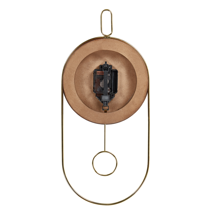 Beliani - SIERRE - Wandklok - Donkerbruin - MDF