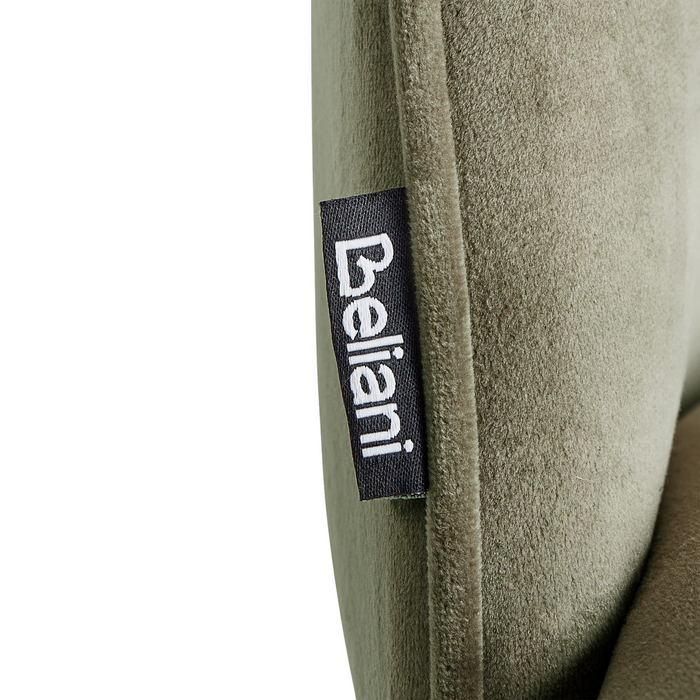 Beliani - COVELO - Eetkamerstoel set van 2 - Donkergroen - Fluweel