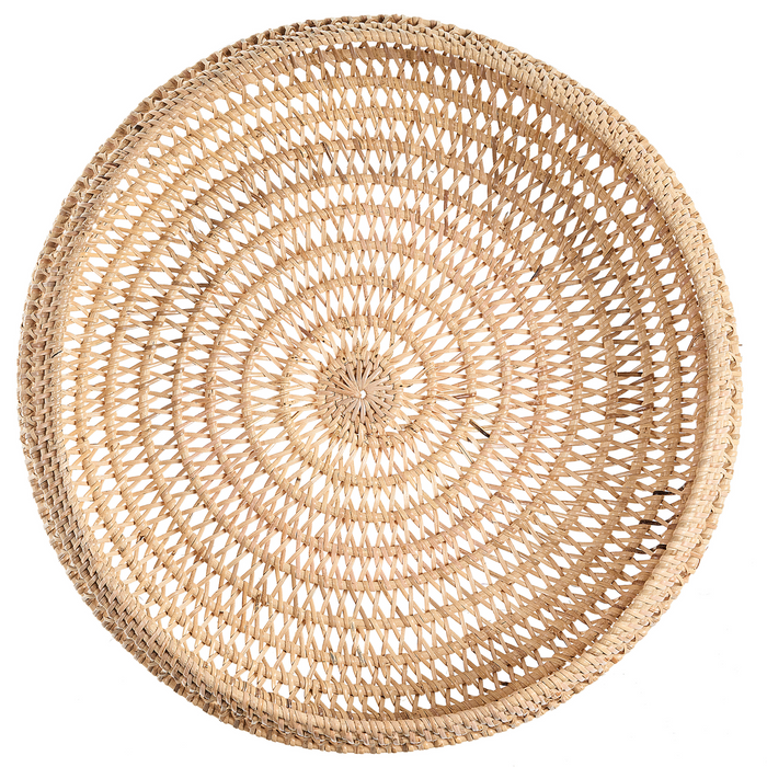 Beliani - INDRAGIRI - Decoratieve schaal - Natuurlijk - Rotan