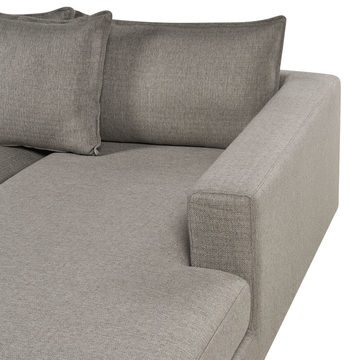 Beliani - LILVIKEN - Bank U-vormig - Taupe - 5 persoons - Polyester