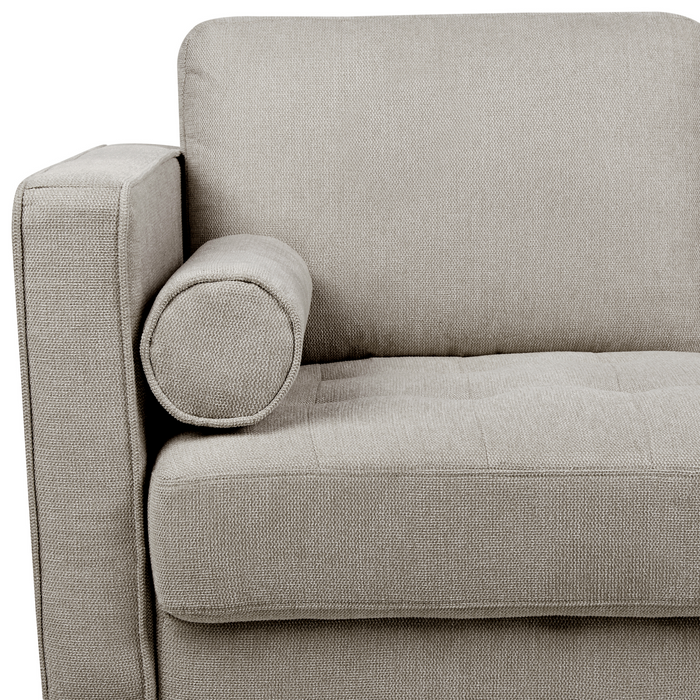 Beliani - NURMO - Driezitsbank - Taupe - Polyester