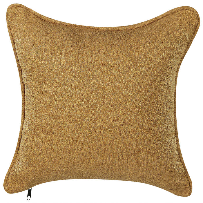 Beliani - CHEVANNES - Chaise longue - Mosterdgeel - Bouclé