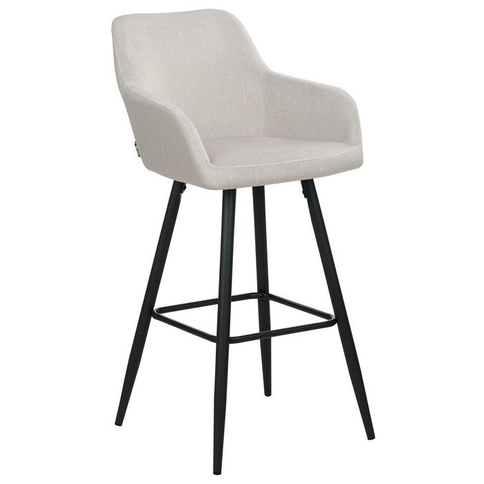 Beliani - CASMALIA - Barkruk set van 2 - Taupe - Fluweel