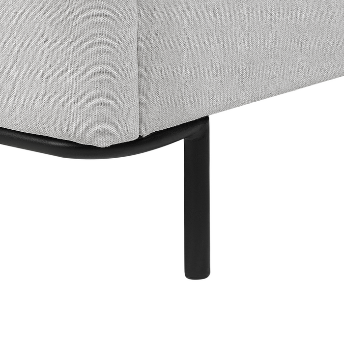 Beliani-CORIO-Tweepersoonsbed-Lichtgrijs-180 x 200 cm-Polyester