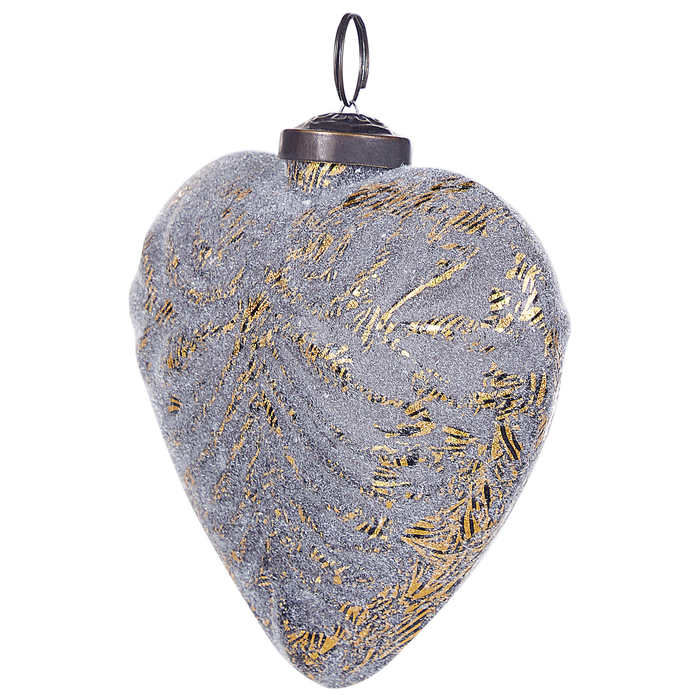 Beliani - FERIABLE - Kerstballen set van 4 - Grijs - Glas