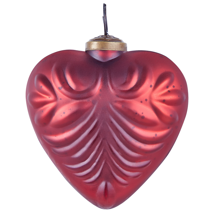 Beliani - FERIABLE - Kerstballen set van 4 - Rood - Glas