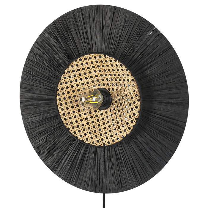 Beliani - YAAPI -Wandlamp - Zwart - Papier