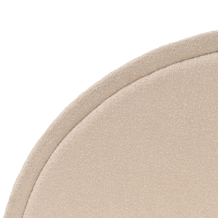 Beliani - MARGUT - Bed - Beige - 160 x 200 cm - Bouclé