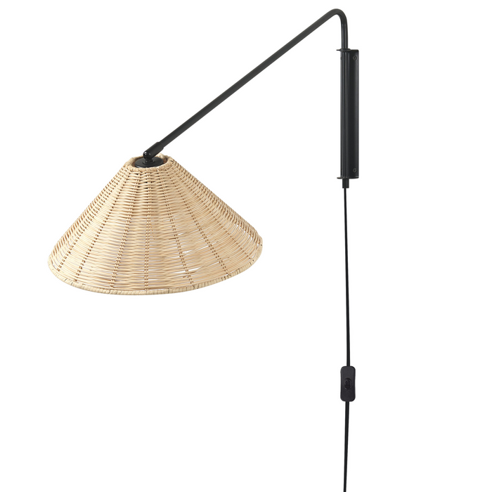 Beliani - PALENA - Wandlamp - Natuurlijk - Rotan