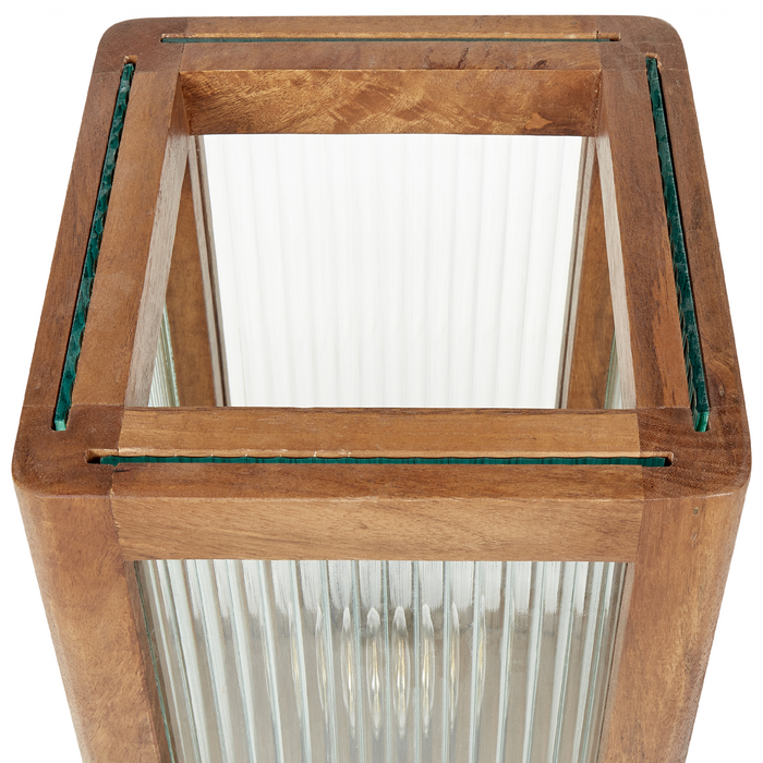 Beliani - KOLIDAM - Tafellamp - Lichte houtkleur - Mangohout