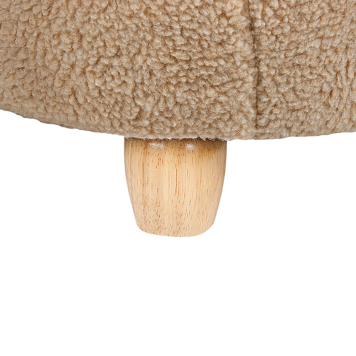 Beliani - MELBU - Kinderstoel - Lichtbruin - Nepbont