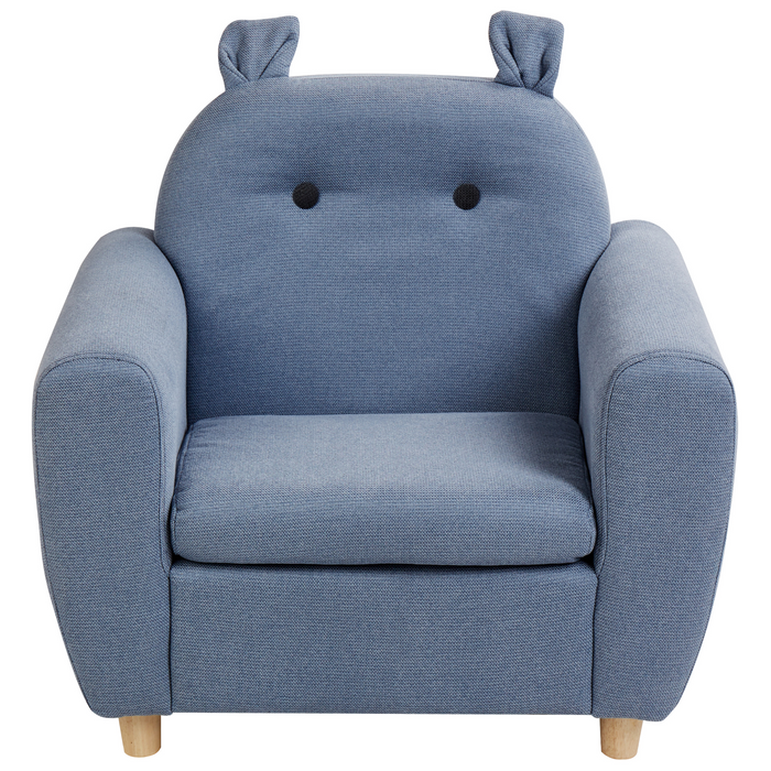 Beliani - MARIBO - Kinderfauteuil - Blauw - Linnen