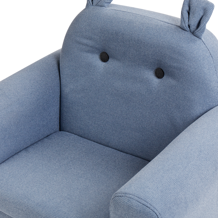 Beliani - MARIBO - Kinderfauteuil - Blauw - Linnen